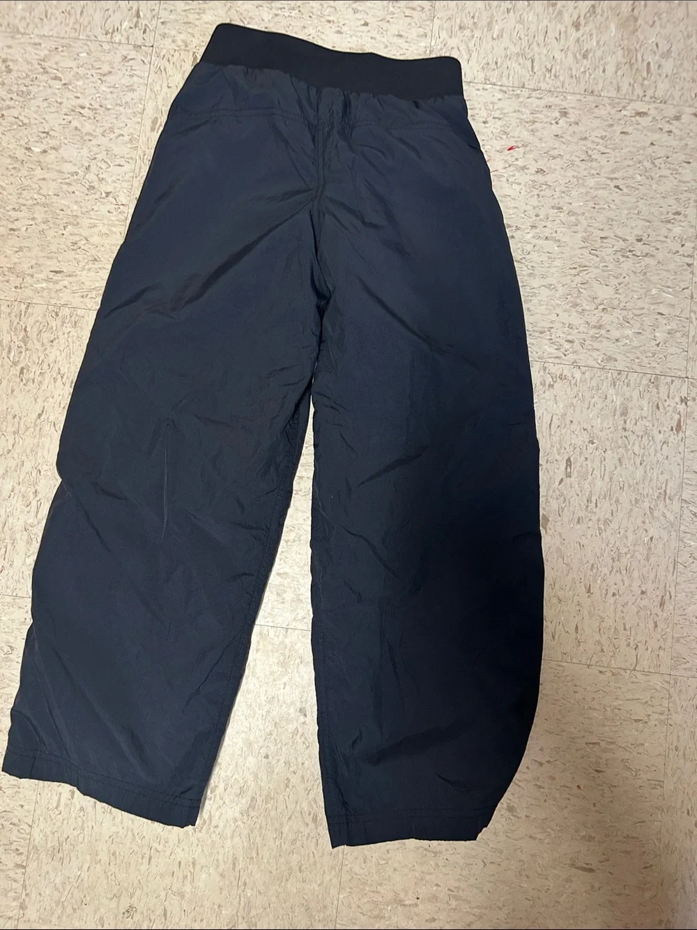 Classic Black High-Waist Wide Leg Pants parachute 8